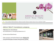 Tablet Screenshot of absolut-beauty.net